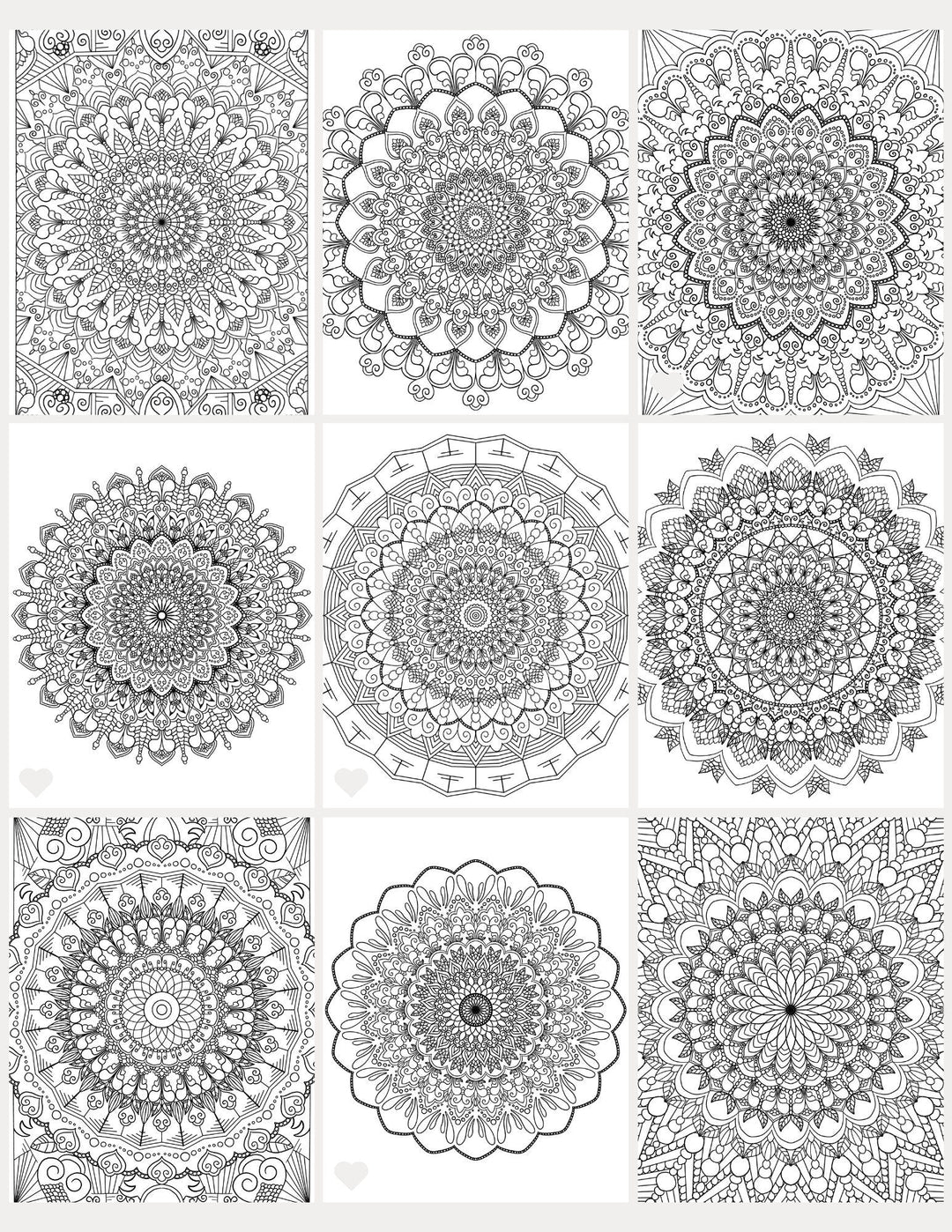 Mandala Coloring Pages volume 6 - 16 Hand Drawn Designs - Pattern Mandala, Adult Coloring Pages,Antistress,Art Therapy,stoner Coloring page digital download - Blululi