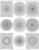 Mandala Coloring Pages volume 6 - 16 Hand Drawn Designs - Pattern Mandala, Adult Coloring Pages,Antistress,Art Therapy,stoner Coloring page digital download - Blululi