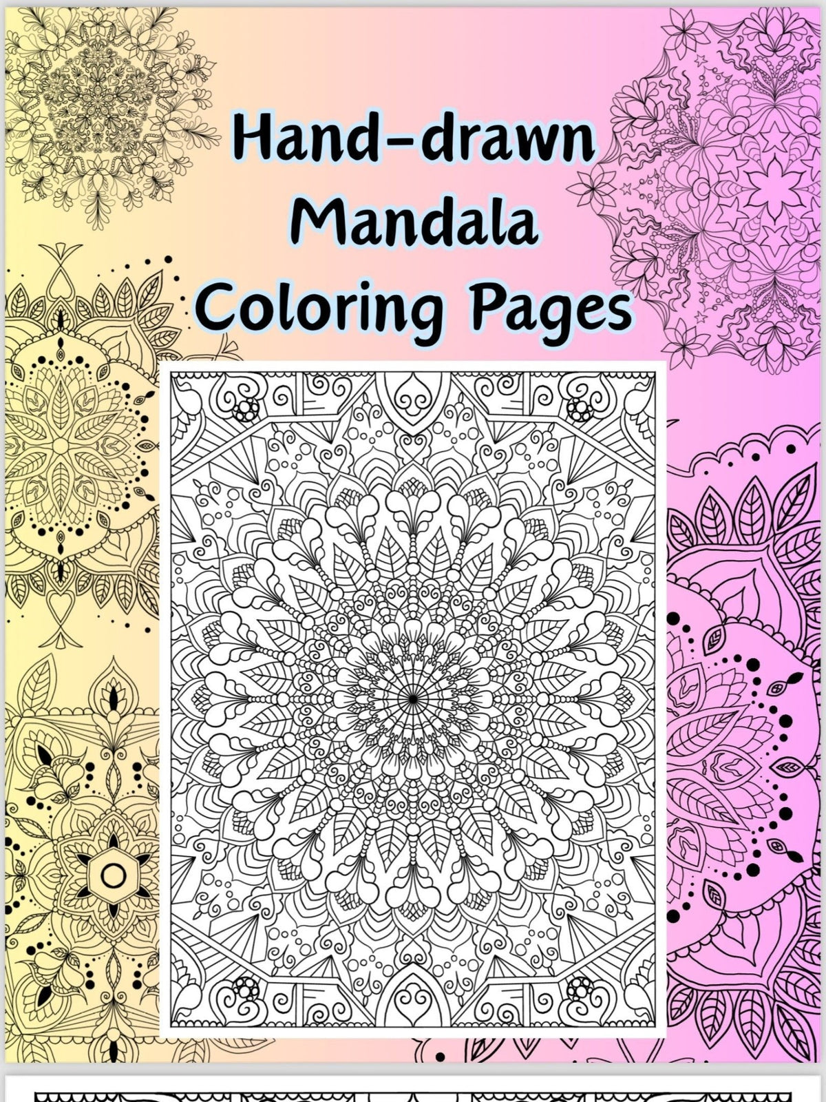Mandala Coloring Pages volume 6 - 16 Hand Drawn Designs - Pattern Mandala, Adult Coloring Pages,Antistress,Art Therapy,stoner Coloring page digital download - Blululi