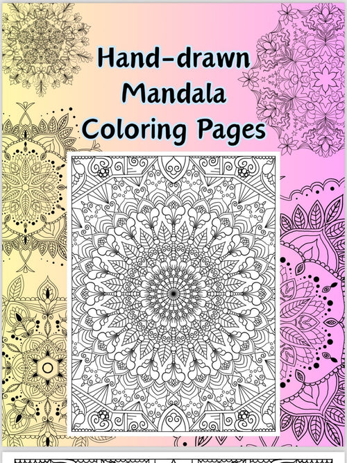 Mandala Coloring Pages volume 6 - 16 Hand Drawn Designs - Pattern Mandala, Adult Coloring Pages,Antistress,Art Therapy,stoner Coloring page digital download - Blululi
