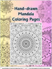 Mandala Coloring Pages volume 6 - 16 Hand Drawn Designs - Pattern Mandala, Adult Coloring Pages,Antistress,Art Therapy,stoner Coloring page digital download - Blululi