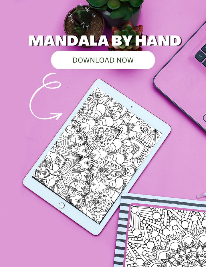 Mandala Coloring Pages volume 6 - 16 Hand Drawn Designs - Pattern Mandala, Adult Coloring Pages,Antistress,Art Therapy,stoner Coloring page digital download - Blululi