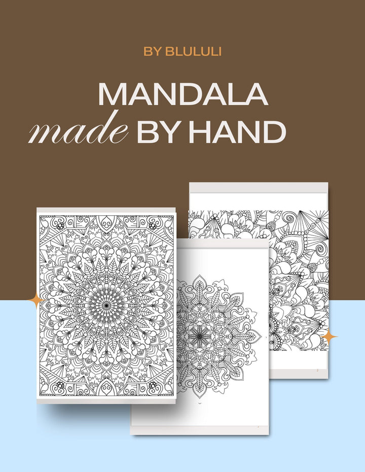 Mandala Coloring Pages volume 6 - 16 Hand Drawn Designs - Pattern Mandala, Adult Coloring Pages,Antistress,Art Therapy,stoner Coloring page digital download - Blululi