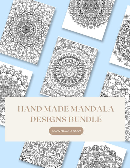 Mandala Coloring Pages Volume 6 - 8.5 x 11 inches digital download - Blululi