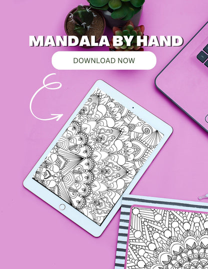 Mandala Coloring Pages Volume 6 - 8.5 x 11 inches digital download - Blululi