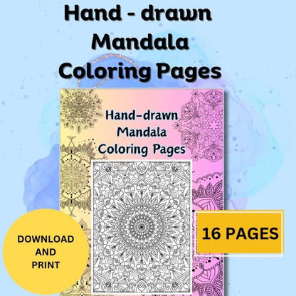 Mandala Coloring Pages Volume 6 - 8.5 x 11 inches digital download - Blululi