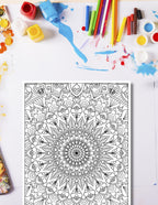 Mandala Coloring Pages Volume 6 - 8.5 x 11 inches digital download - Blululi