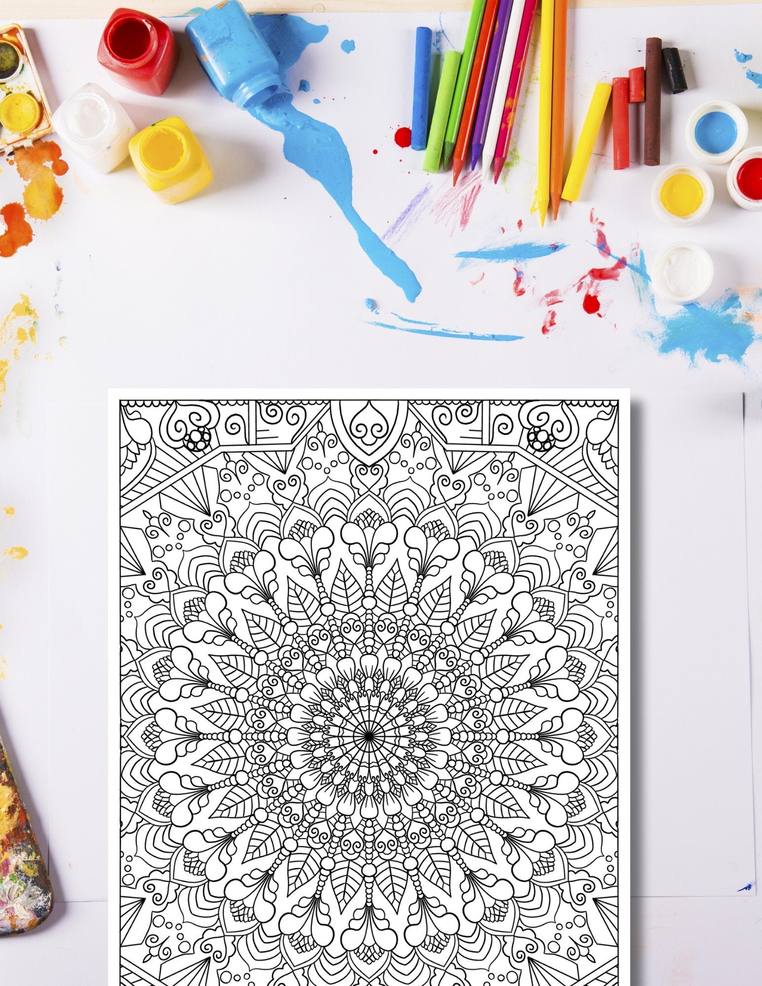 Mandala Coloring Pages Volume 6 - 8.5 x 11 inches digital download - Blululi