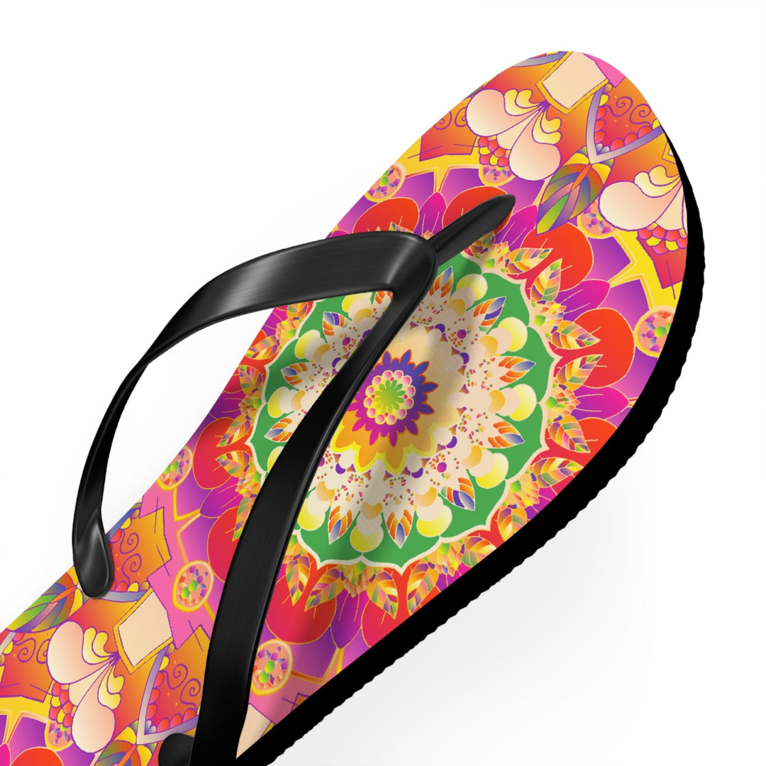 Mandala Flip Flops: Colorful & Intricate Design Shoes - Blululi