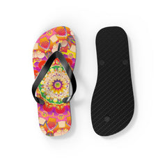 Mandala Flip Flops: Colorful & Intricate Design Shoes - Blululi