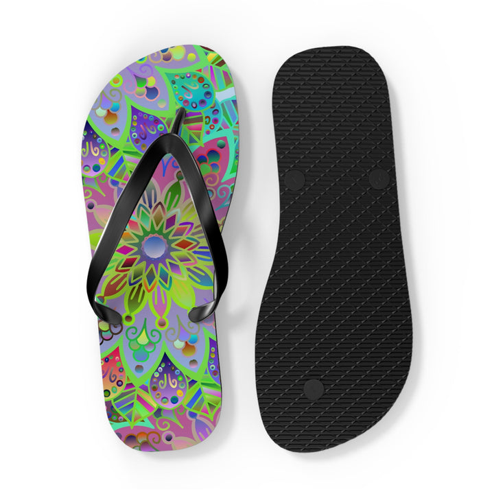 Mandala Flip Flops Shoes - Blululi