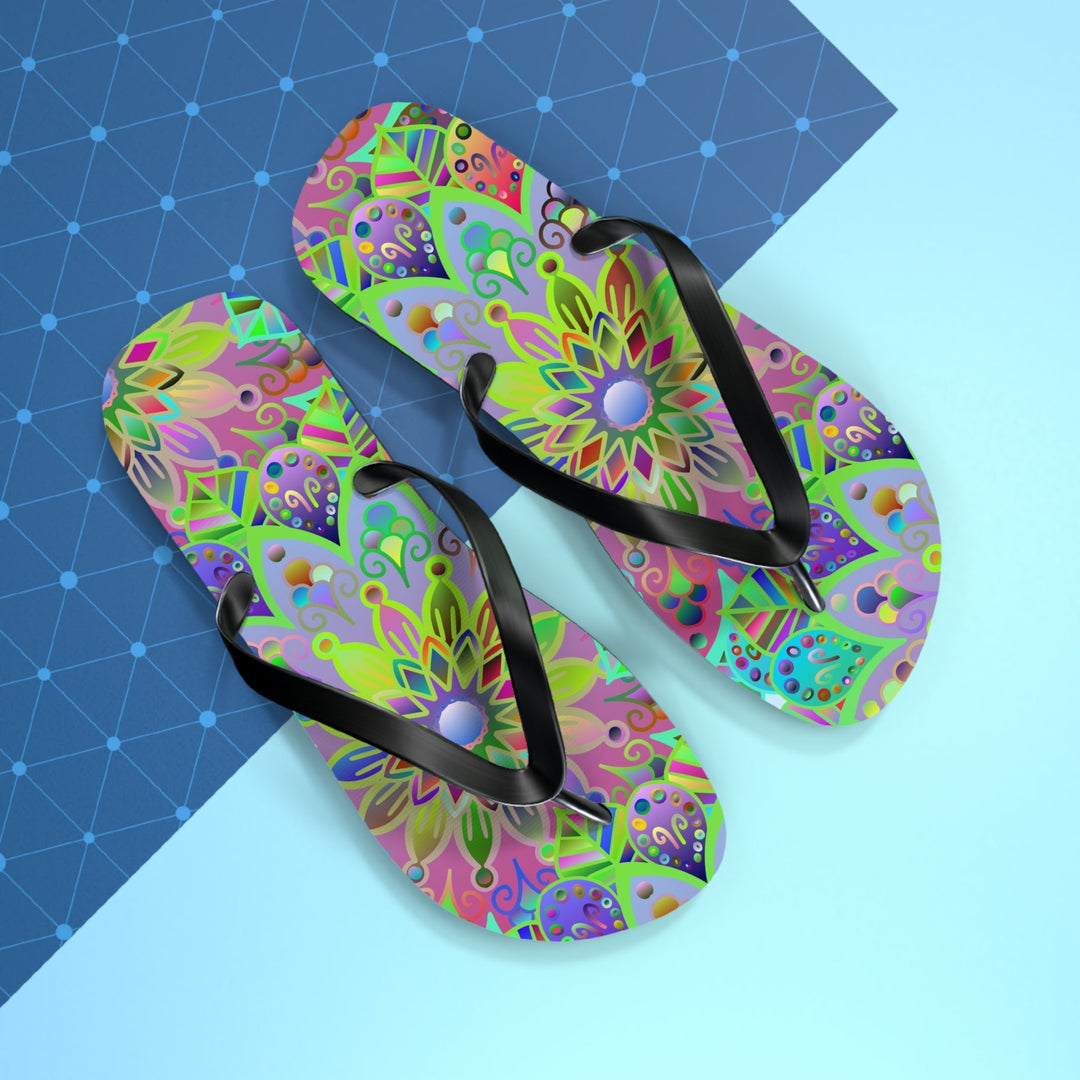 Mandala Flip Flops Shoes - Blululi