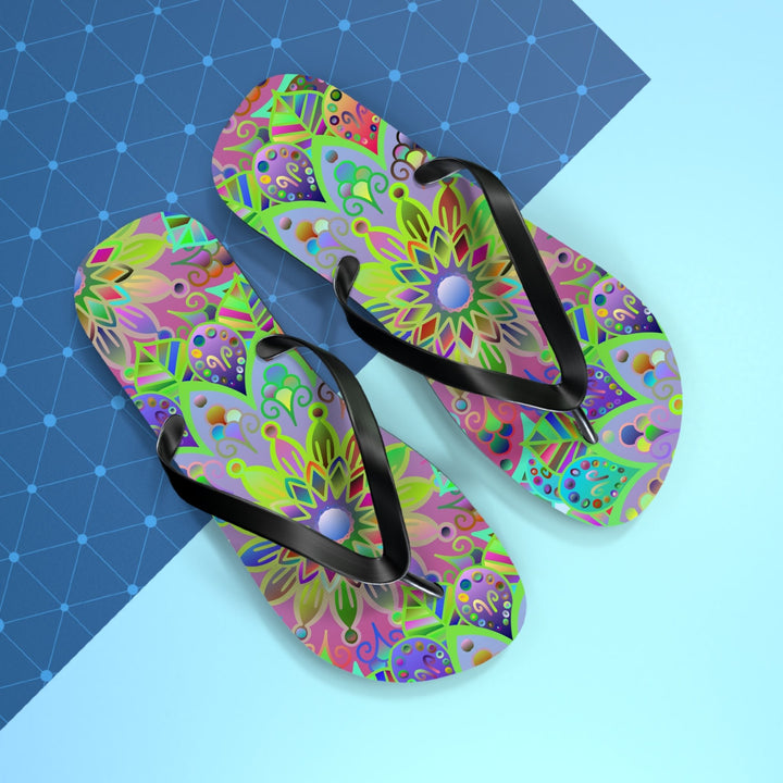 Mandala Flip Flops Shoes - Blululi