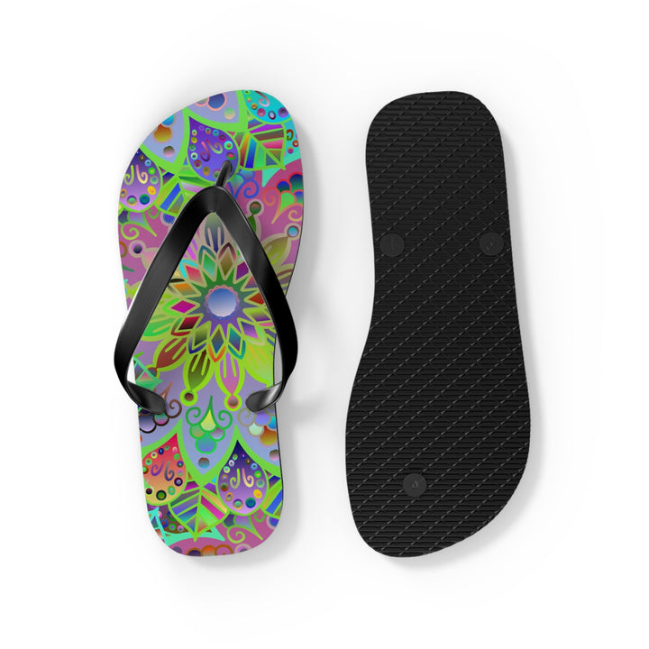 Mandala Flip Flops Shoes - Blululi