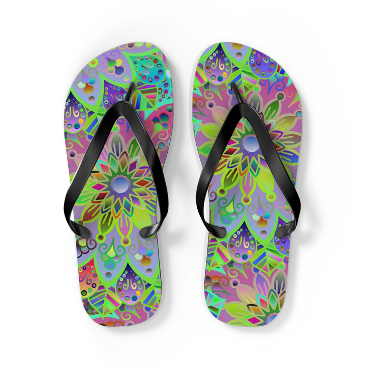 Mandala Flip Flops Shoes - Blululi