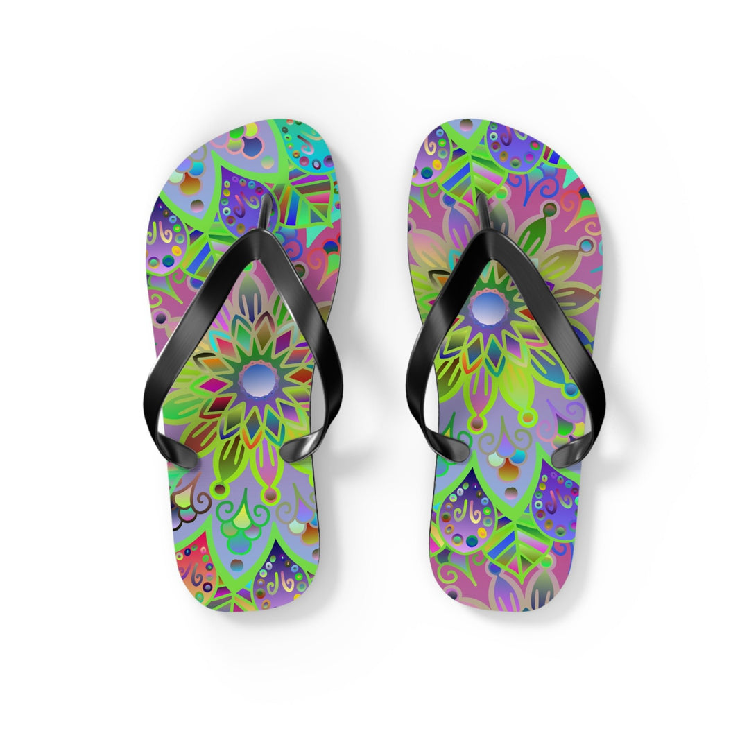 Mandala Flip Flops Shoes - Blululi