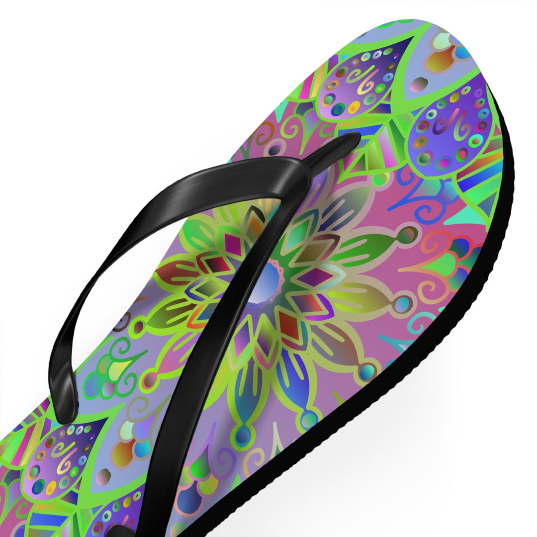 Mandala Flip Flops Shoes - Blululi