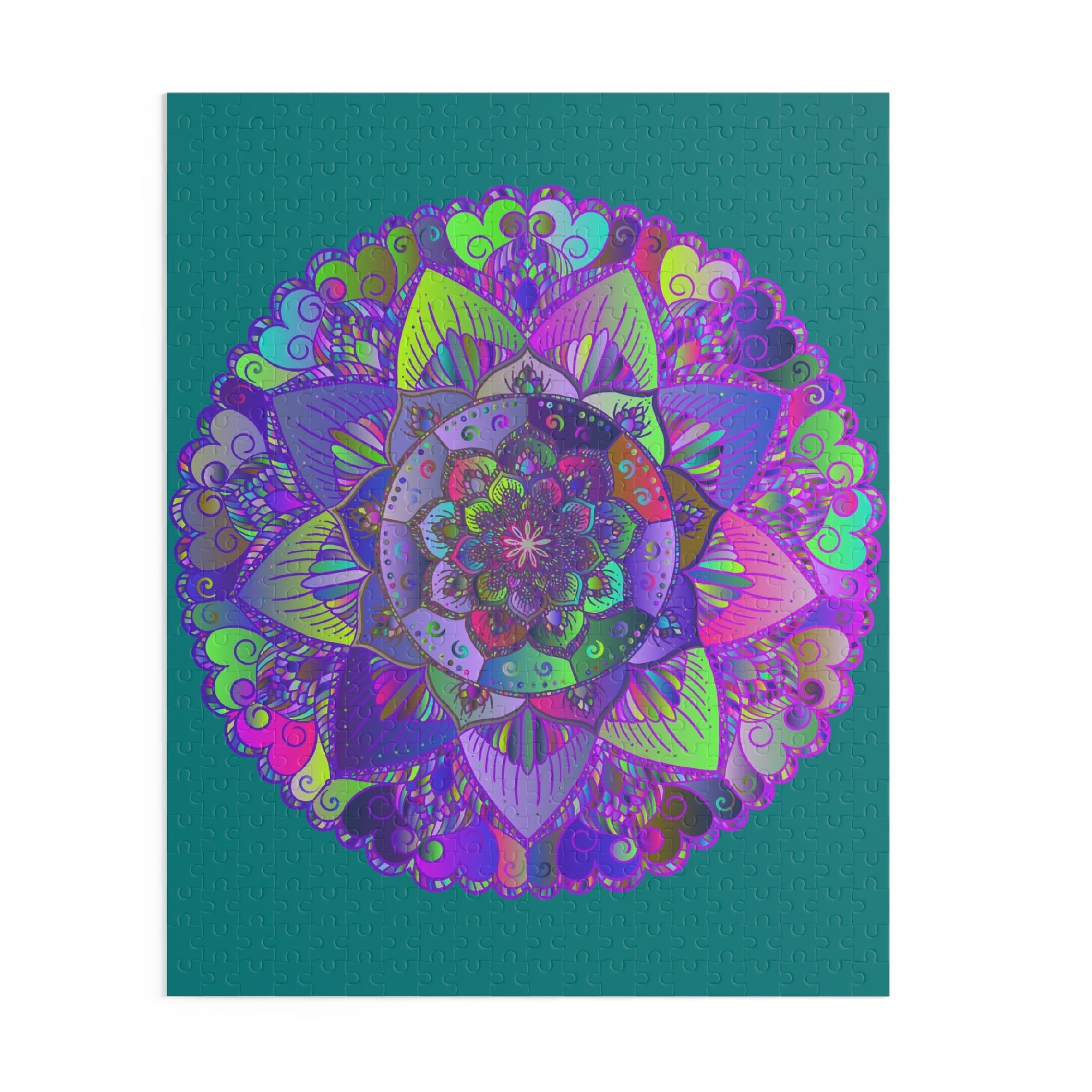 Mandala Floral Puzzle - 252/500 Pieces Puzzle - Blululi