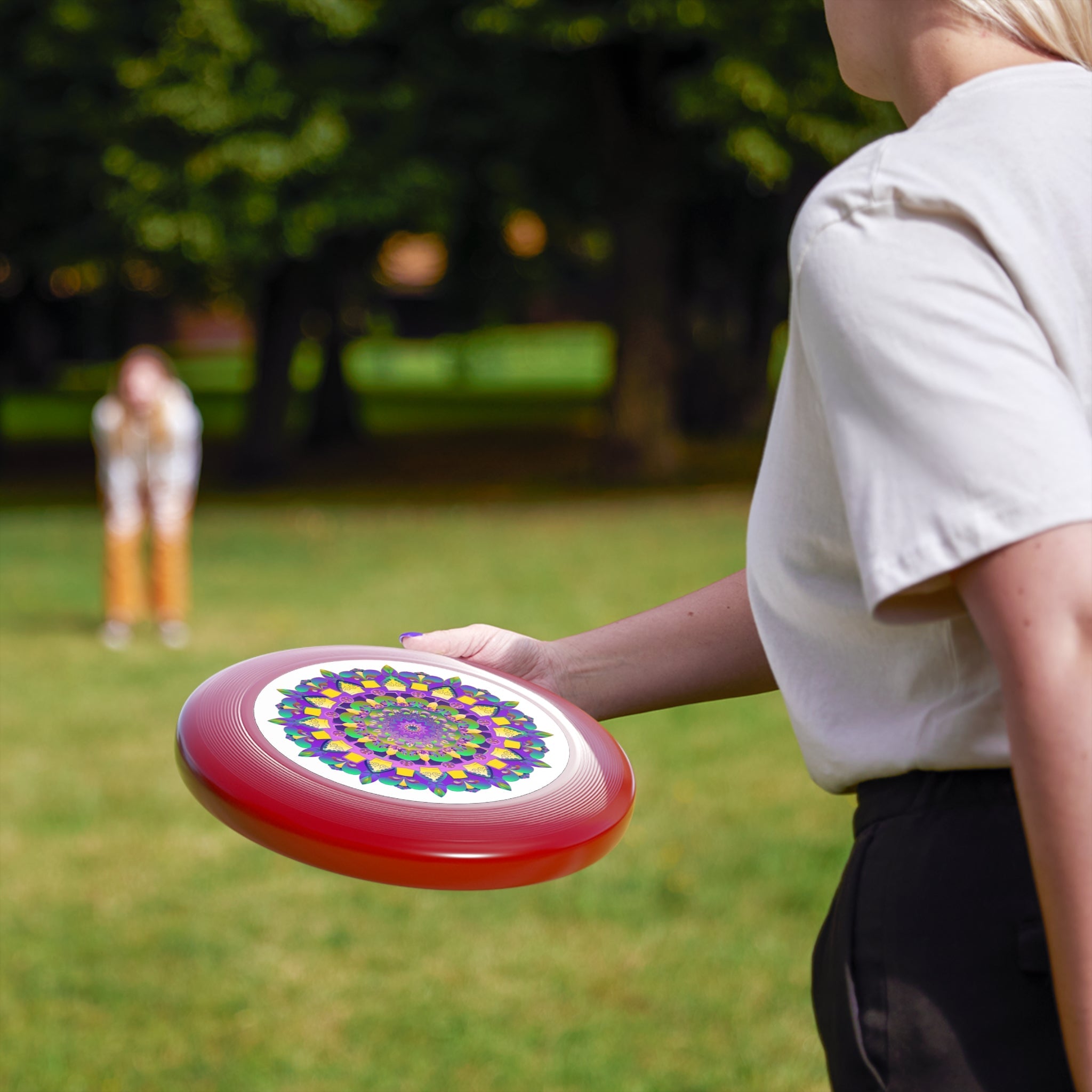 Mandala Frisbee: Psychedelic Disc Accessories - Blululi