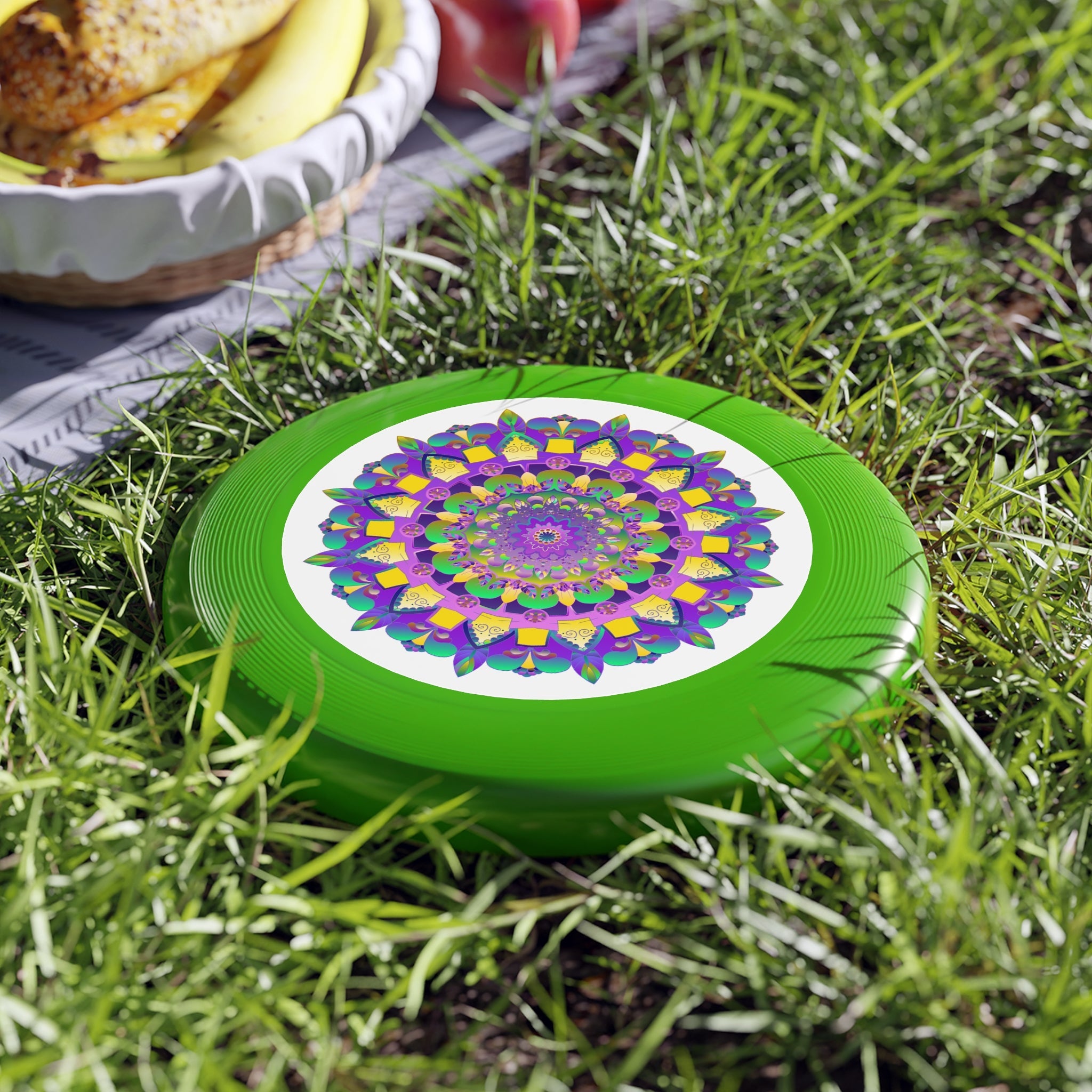 Mandala Frisbee: Psychedelic Disc Accessories - Blululi