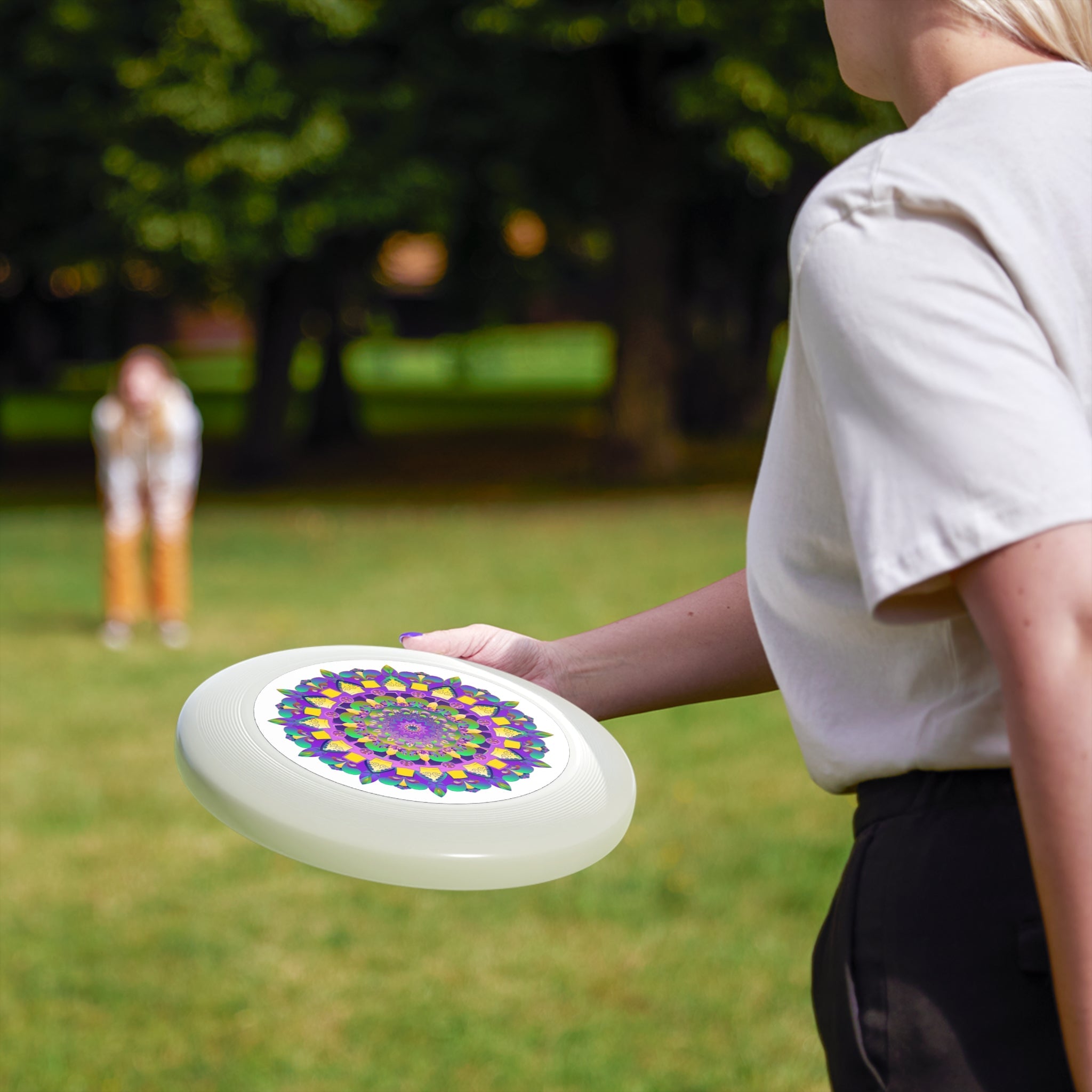 Mandala Frisbee: Psychedelic Disc Accessories - Blululi