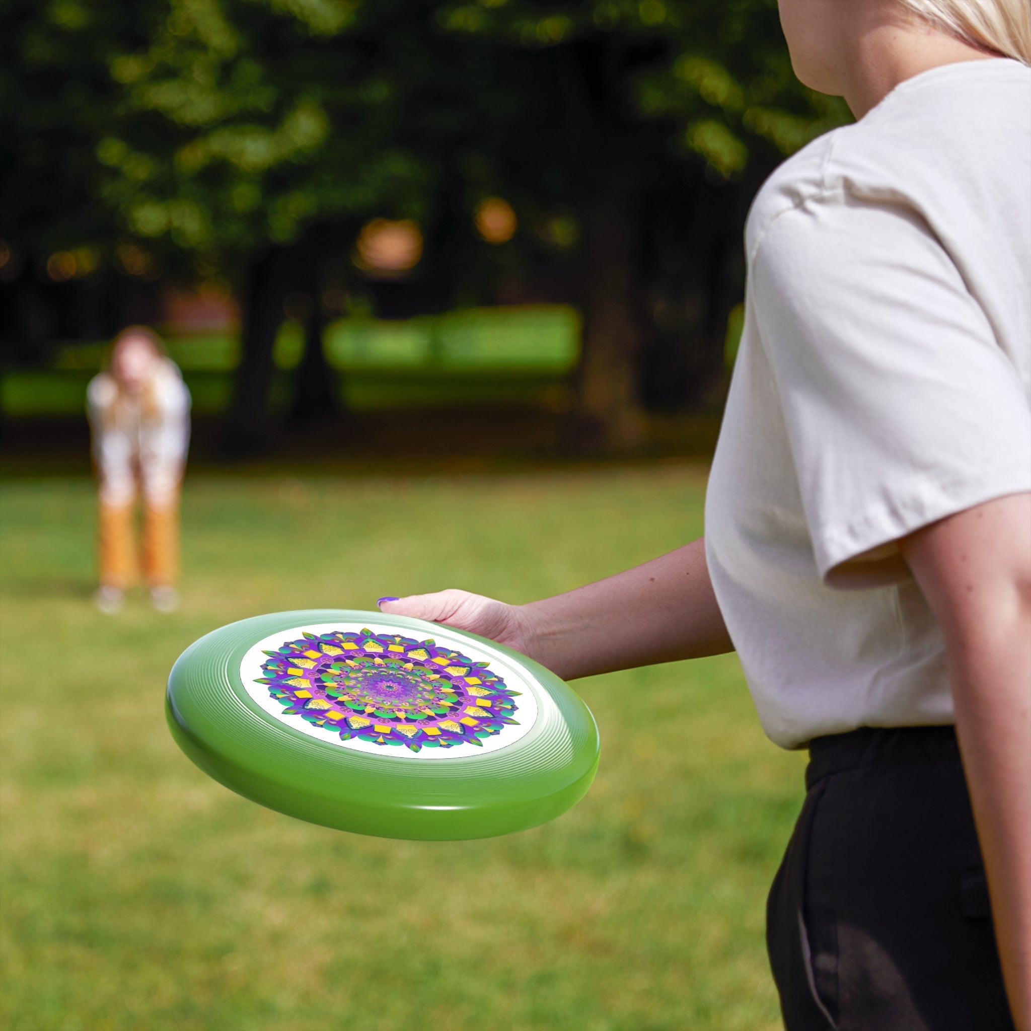 Mandala Frisbee: Psychedelic Disc Accessories - Blululi