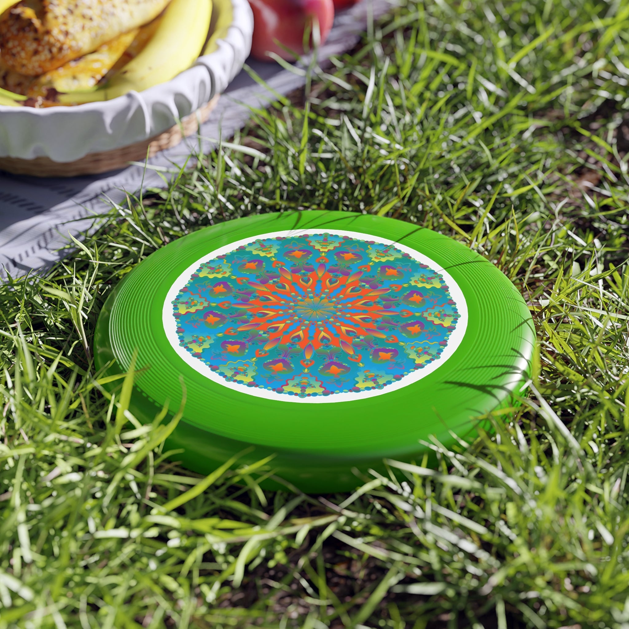 Mandala Frisbee: Vibrant Circular Design Accessories - Blululi