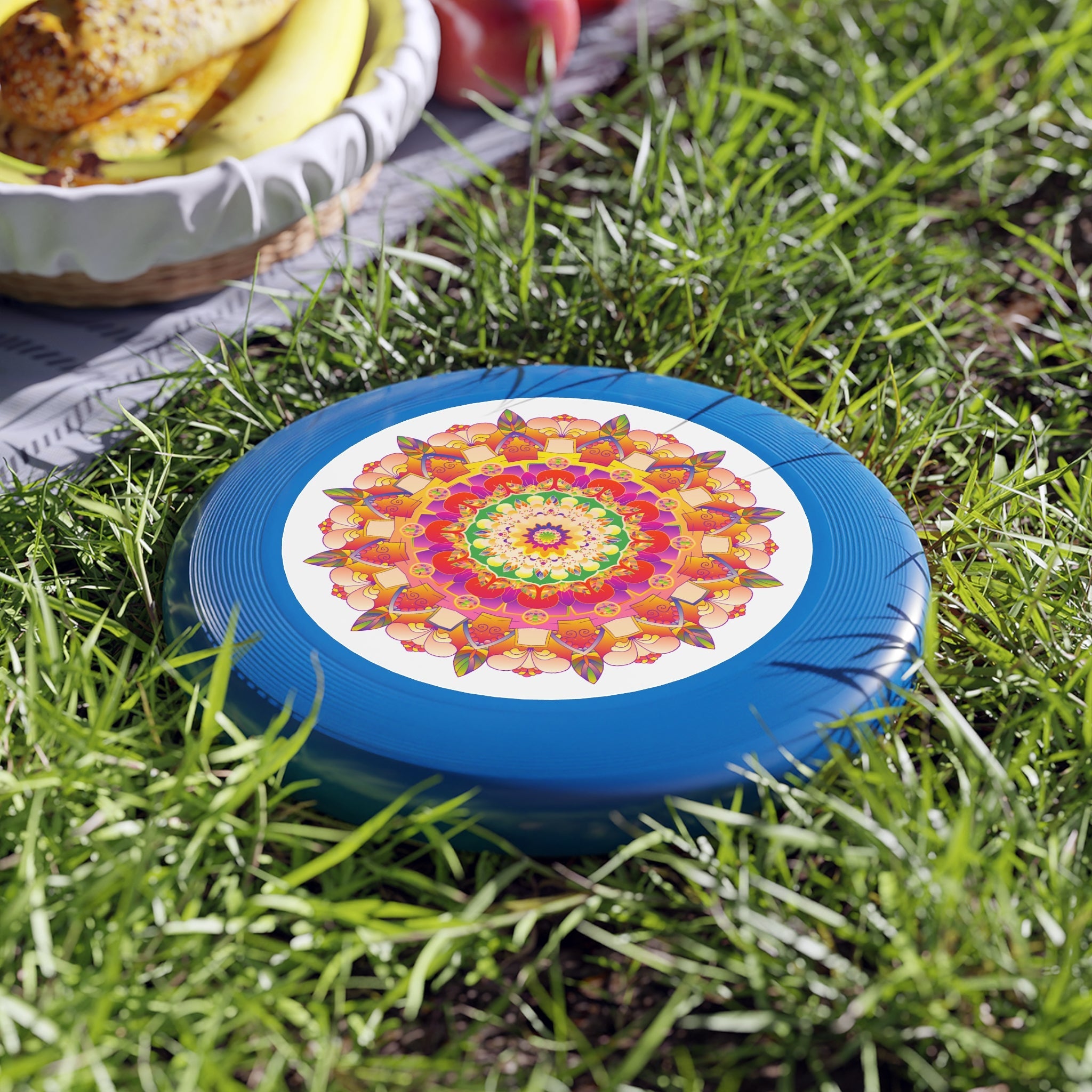 Mandala Frisbee: Vibrant Colorful Disc Accessories - Blululi