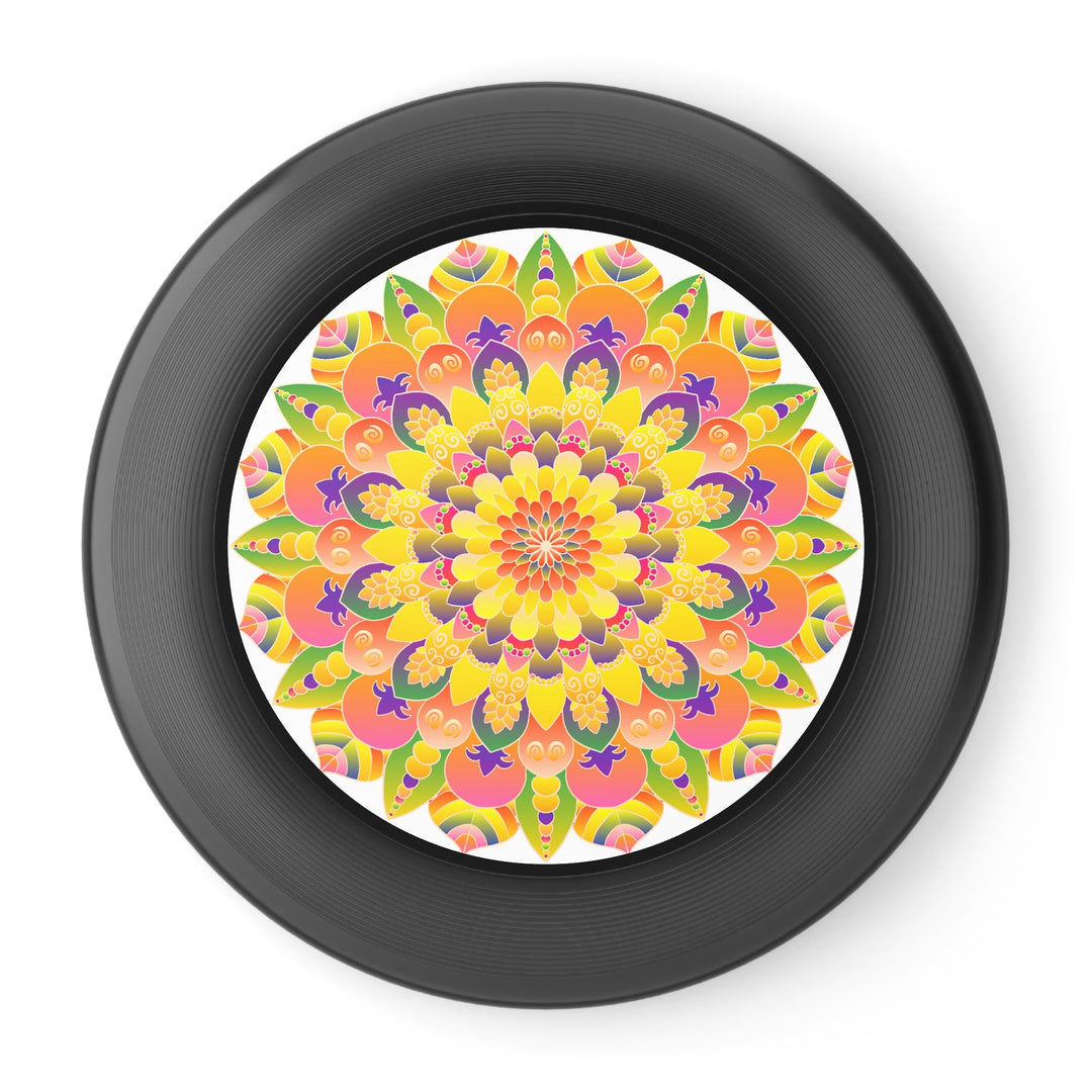 Mandala Frisbee: Vibrant Sunburst Design Accessories - Blululi