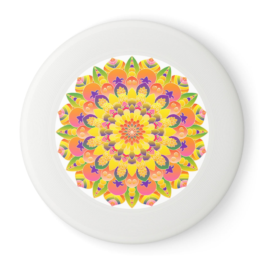 Mandala Frisbee: Vibrant Sunburst Design Accessories - Blululi