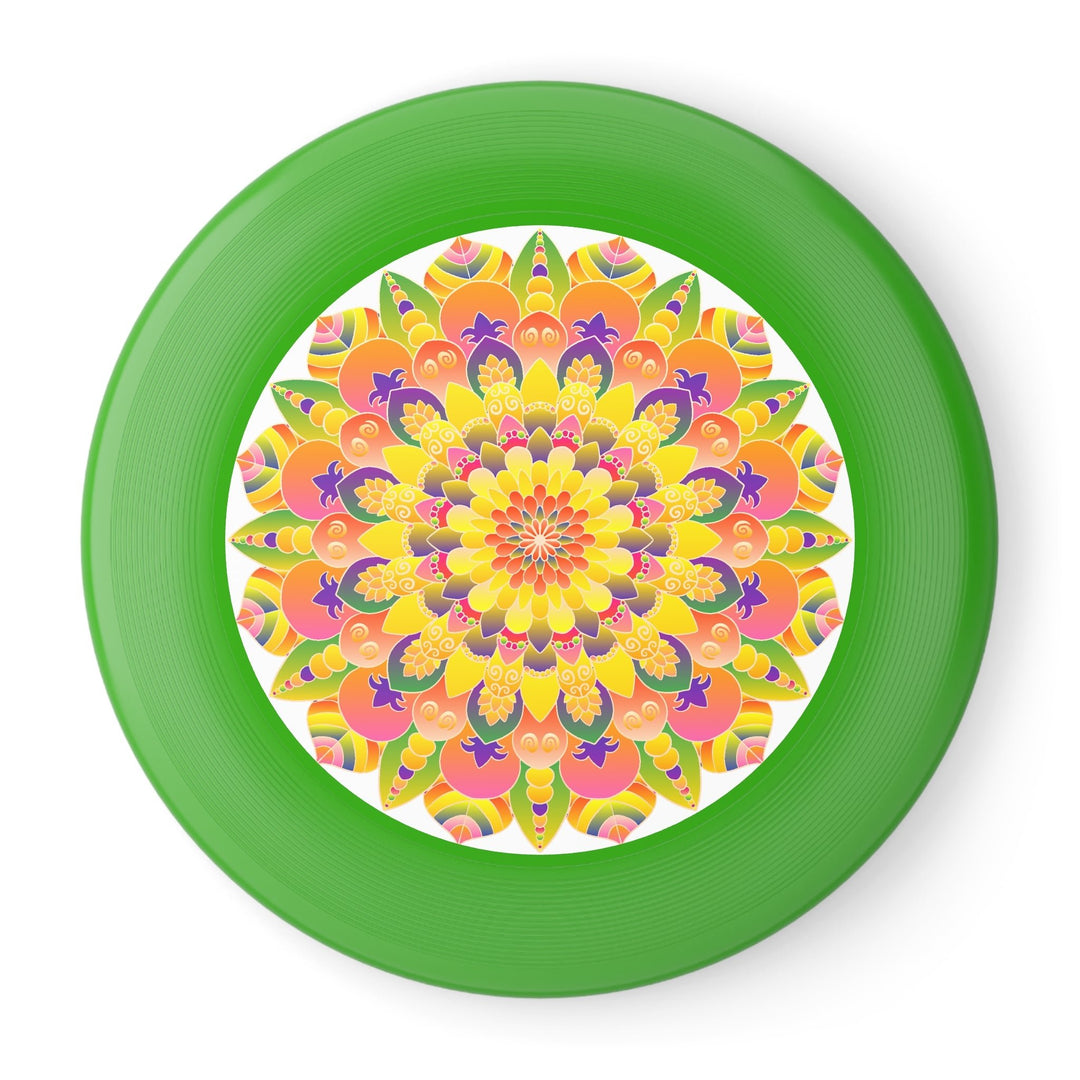 Mandala Frisbee: Vibrant Sunburst Design Accessories - Blululi