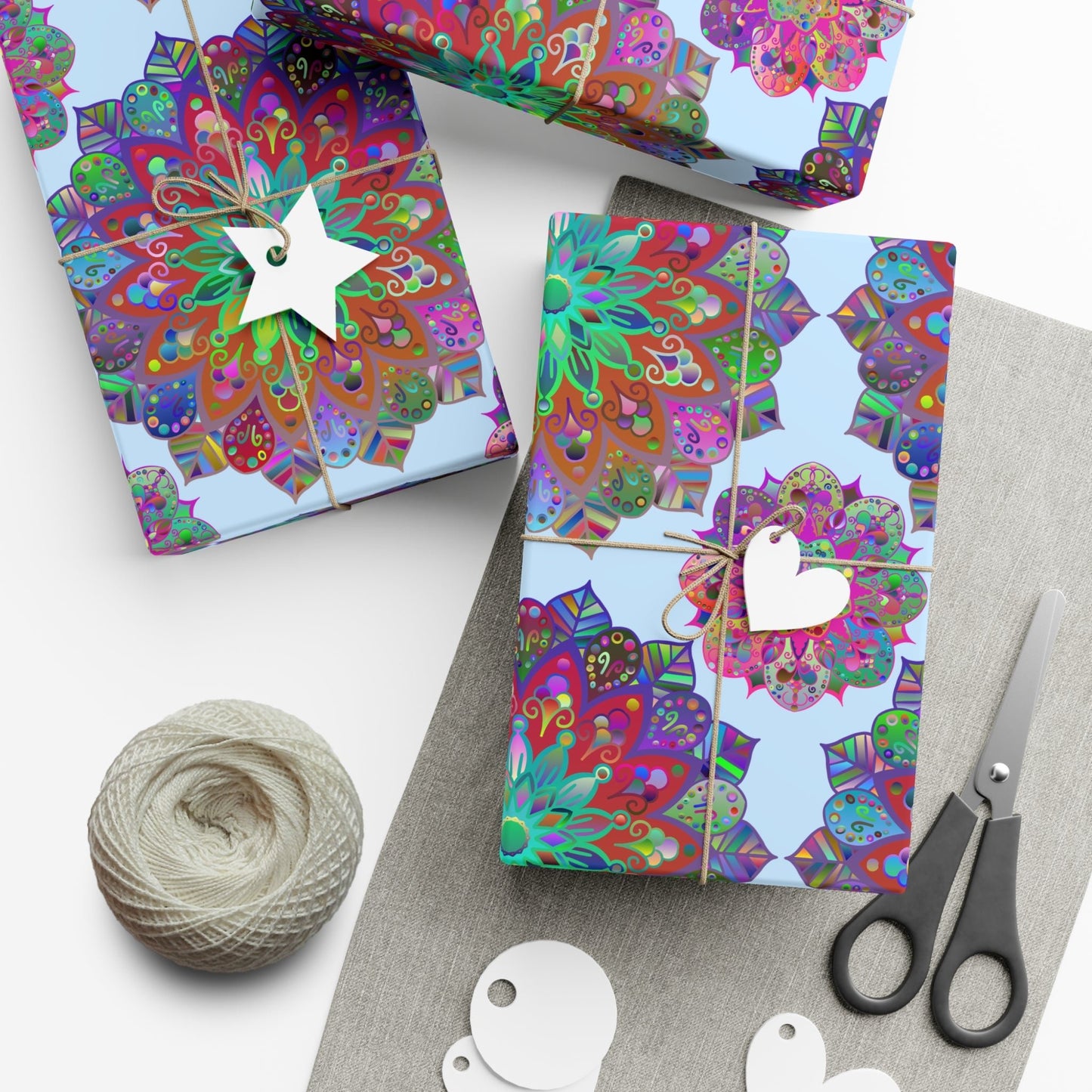 Mandala Gift Wrap Paper - Premium Quality for Elegant Gifts - Blululi