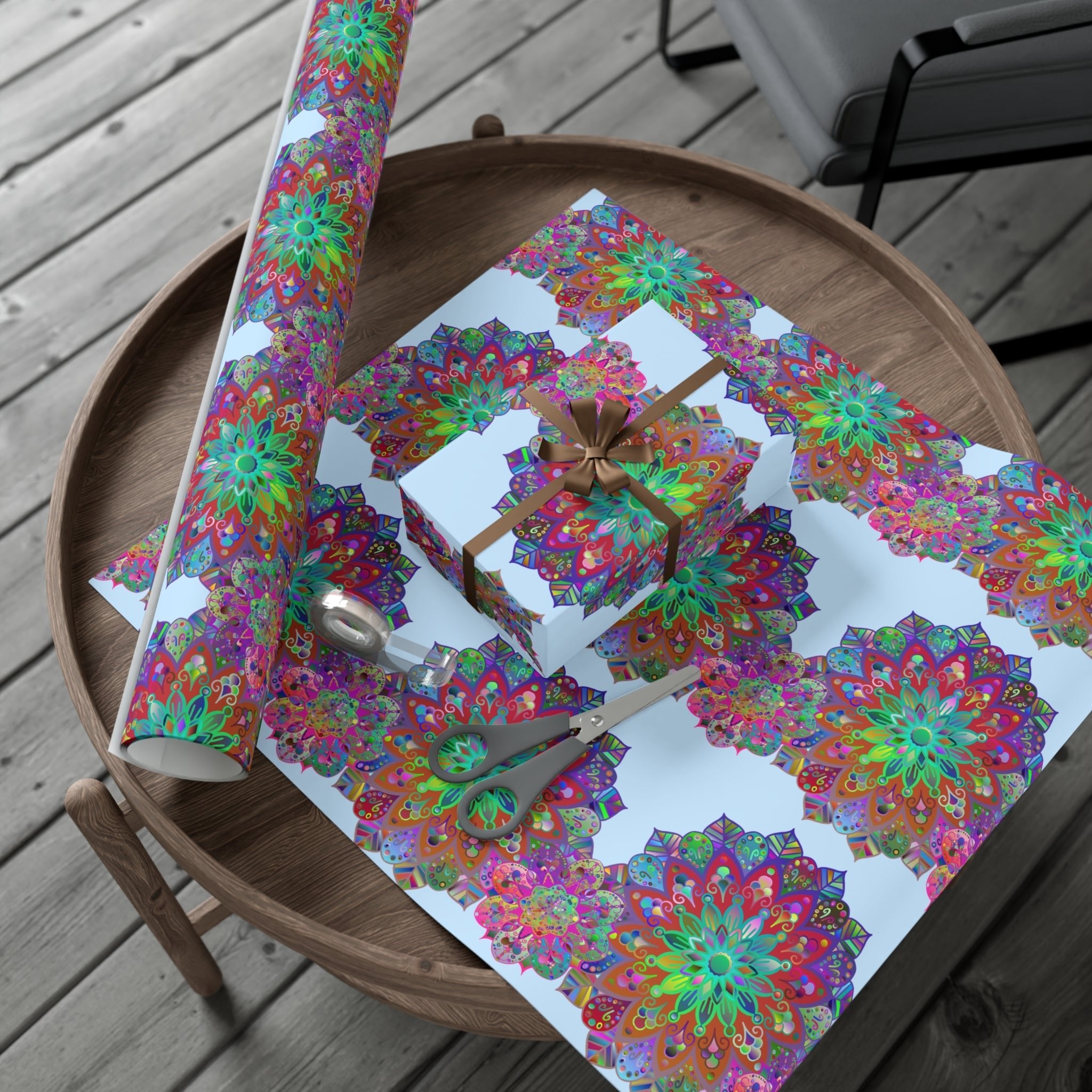 Mandala Gift Wrap Paper - Premium Quality for Elegant Gifts - Blululi