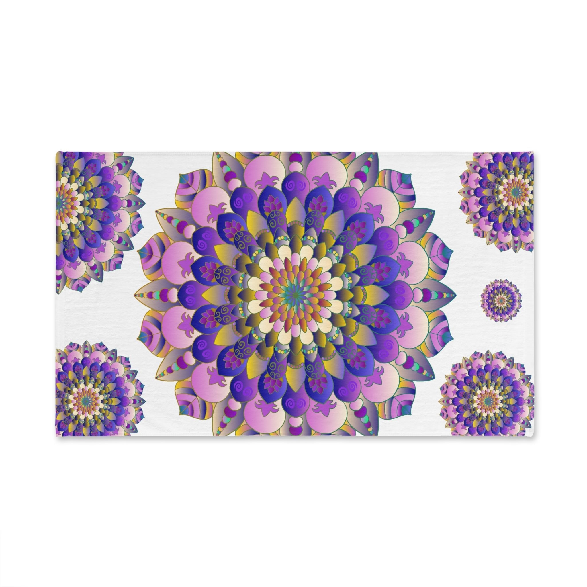 Mandala Hand Towel - Colorful & Intricate Home Decor - Blululi