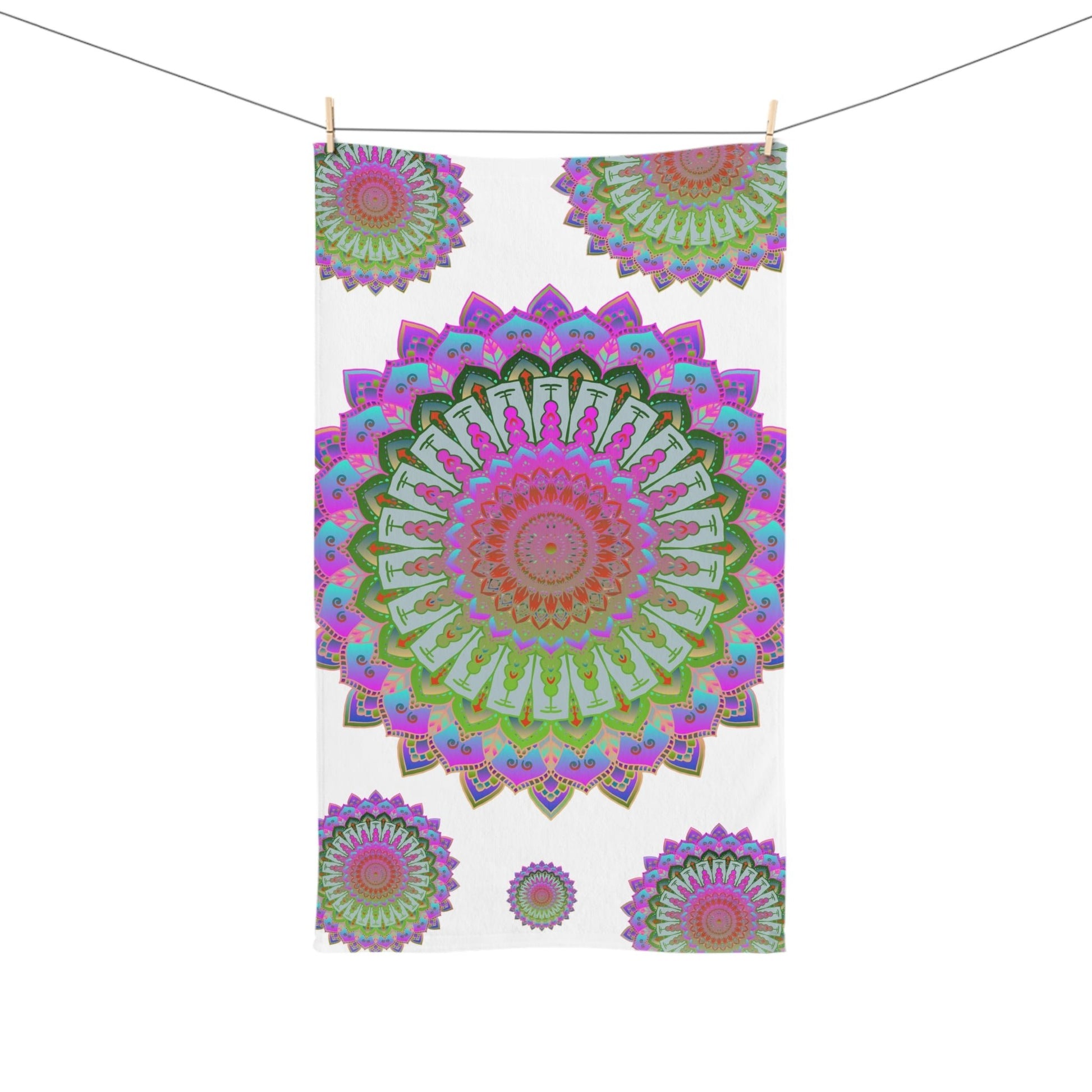 Mandala Hand Towel - Yoga & Meditation Decor Home Decor - Blululi