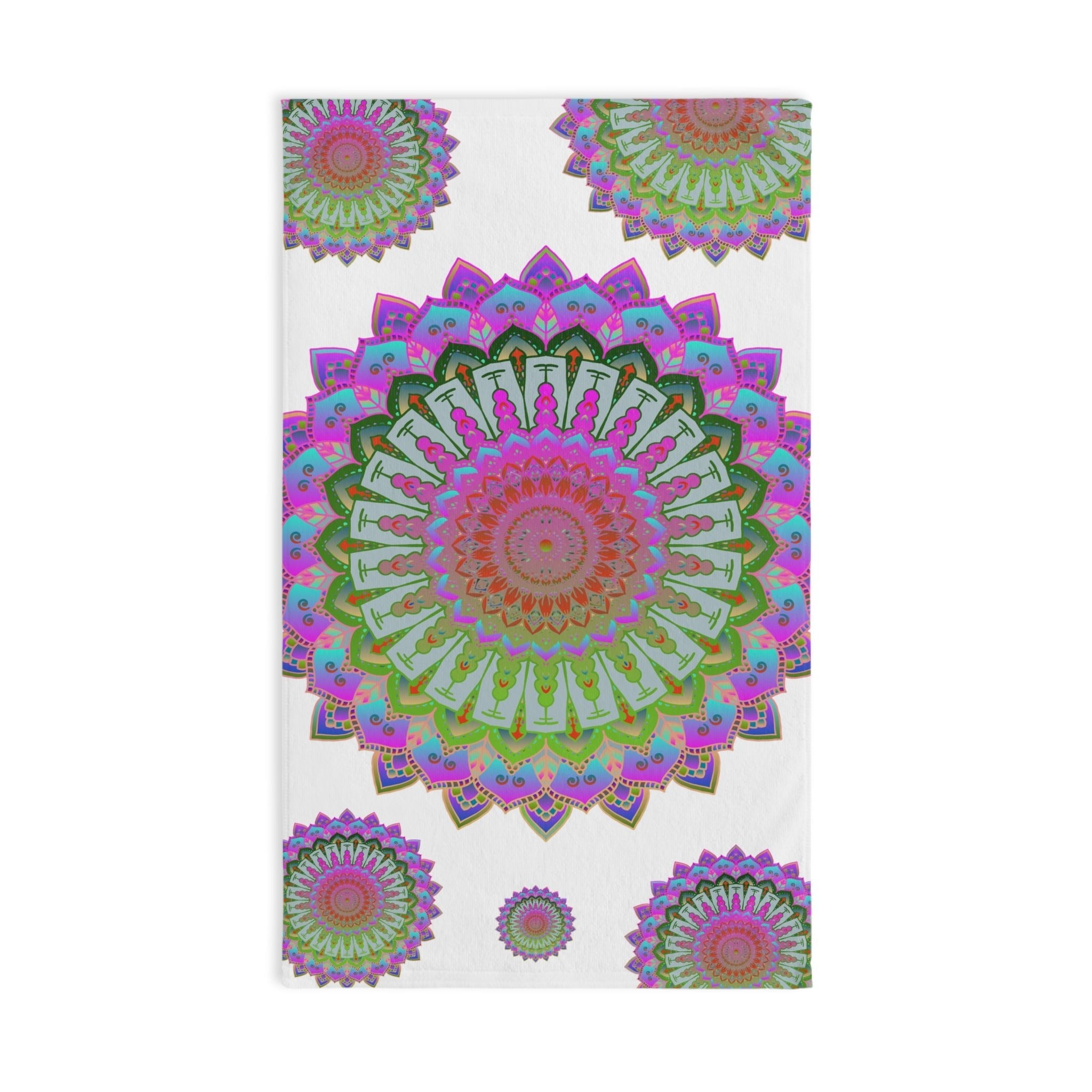 Mandala Hand Towel - Yoga & Meditation Decor Home Decor - Blululi