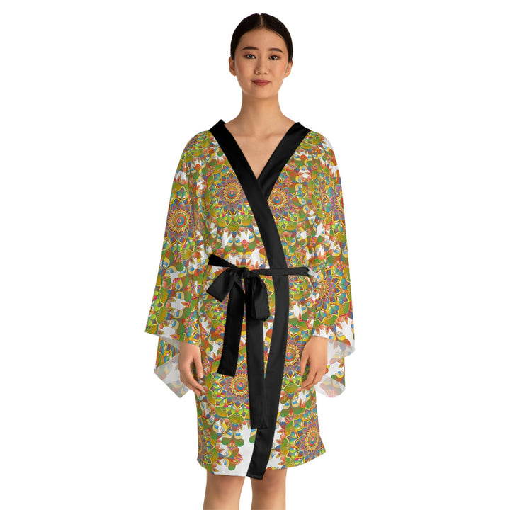 Mandala Kimono Robe - Colorful Abstract Art All Over Prints - Blululi