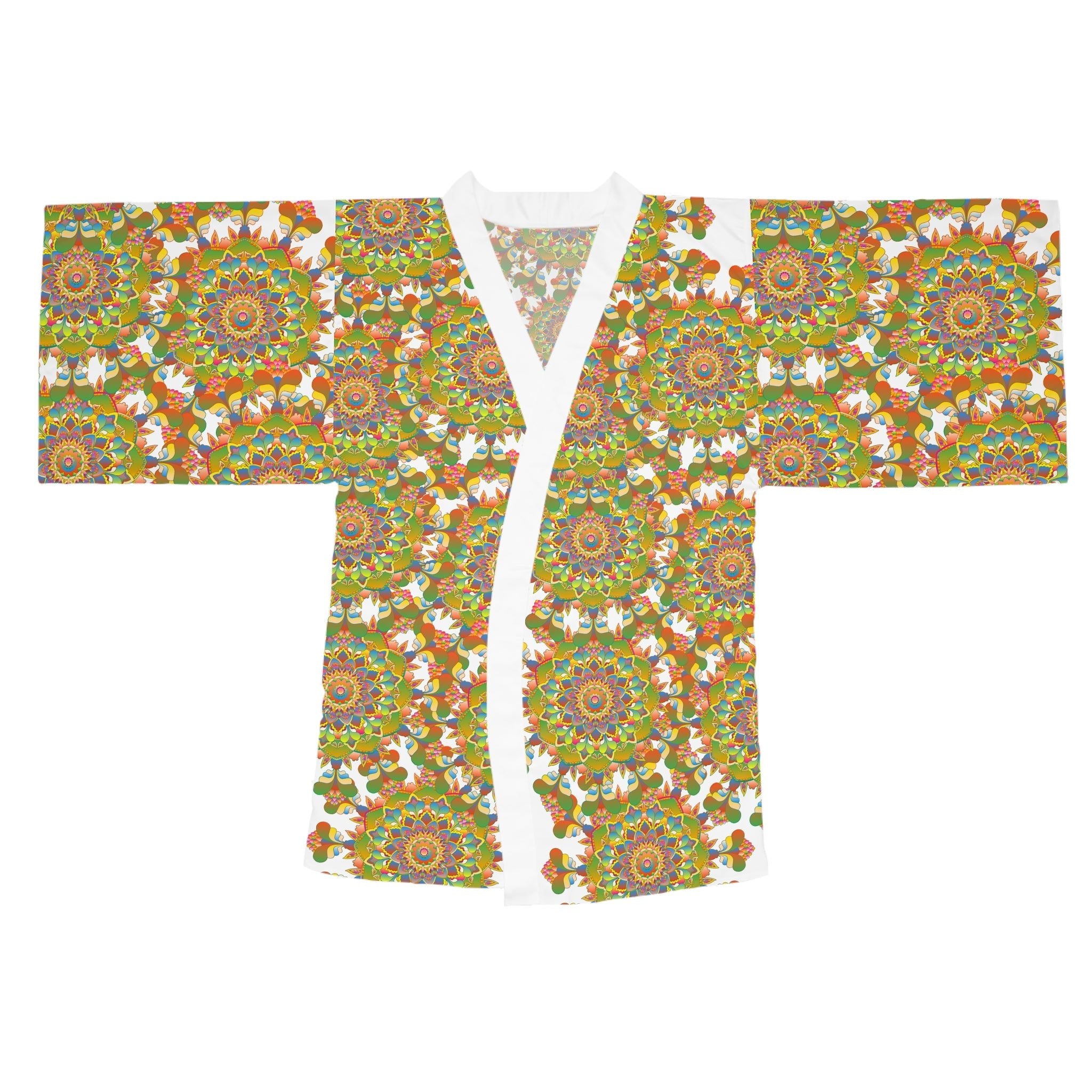 Mandala Kimono Robe - Colorful Abstract Art All Over Prints - Blululi