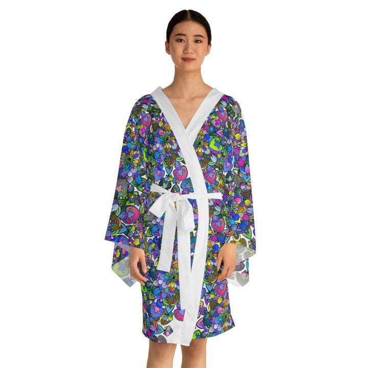 Mandala Kimono Robe - Colorful Art All Over Prints - Blululi