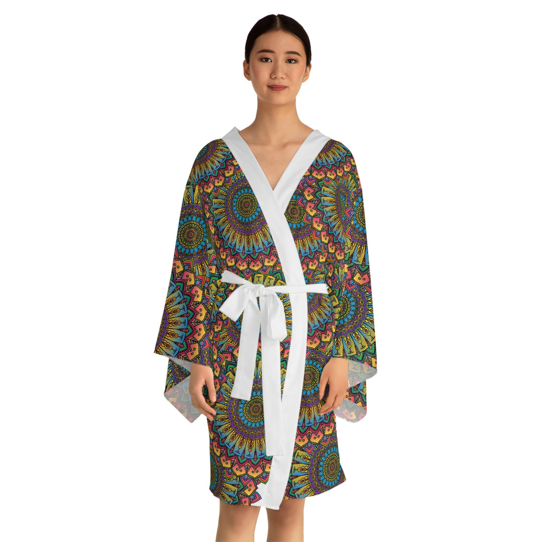 Mandala Kimono Robe - Colorful Art & Comfort All Over Prints - Blululi