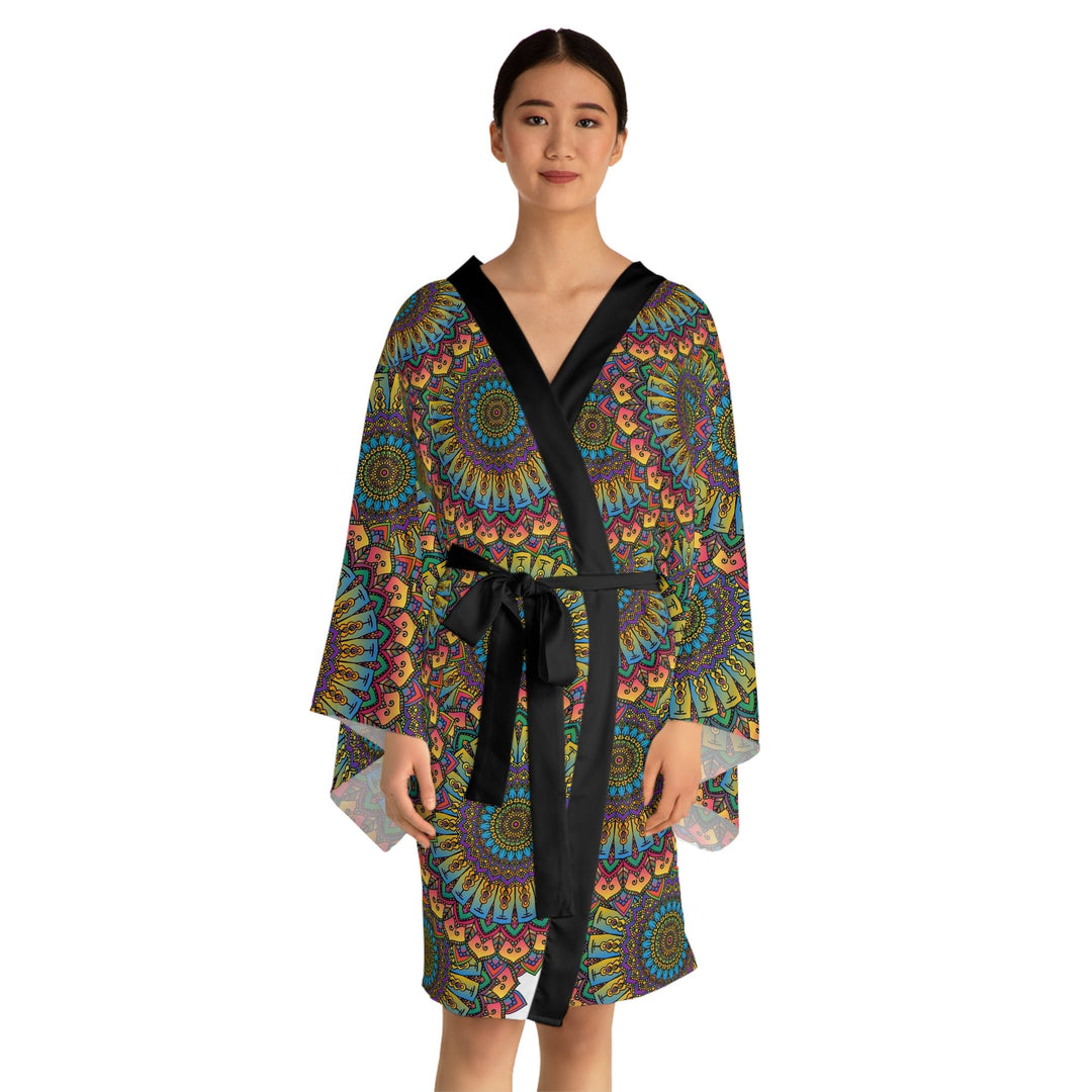 Mandala Kimono Robe - Colorful Art & Comfort All Over Prints - Blululi