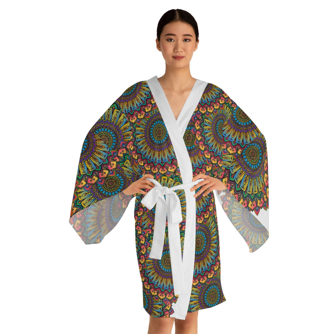 Mandala Kimono Robe - Colorful Art & Comfort All Over Prints - Blululi