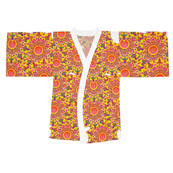 Mandala Kimono Robe - Colorful Art Silk All Over Prints - Blululi