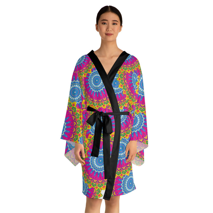 Mandala Kimono Robe - Colorful Bohemian Art All Over Prints - Blululi