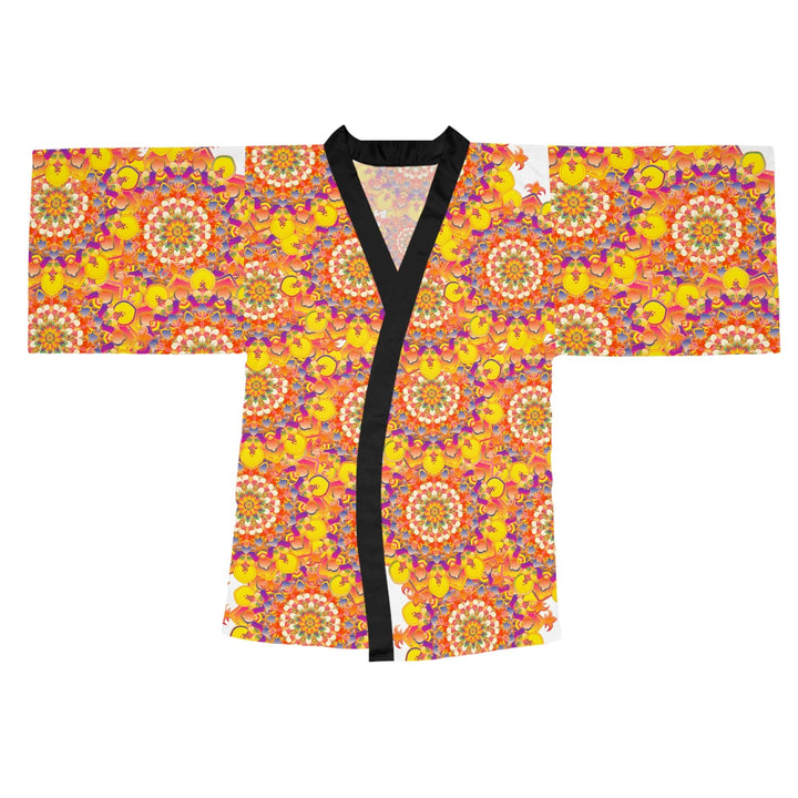 Mandala Kimono Robe - Colorful Floral Art All Over Prints - Blululi