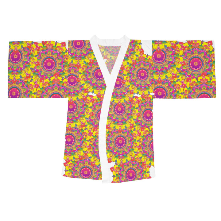 Mandala Kimono Robe - Colorful Floral Art All Over Prints - Blululi