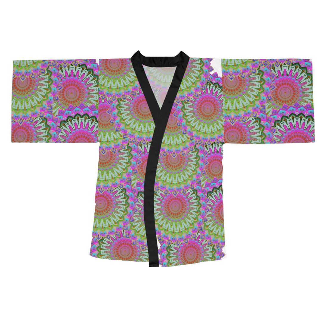 Mandala Kimono Robe - Colorful Floral Art All Over Prints - Blululi