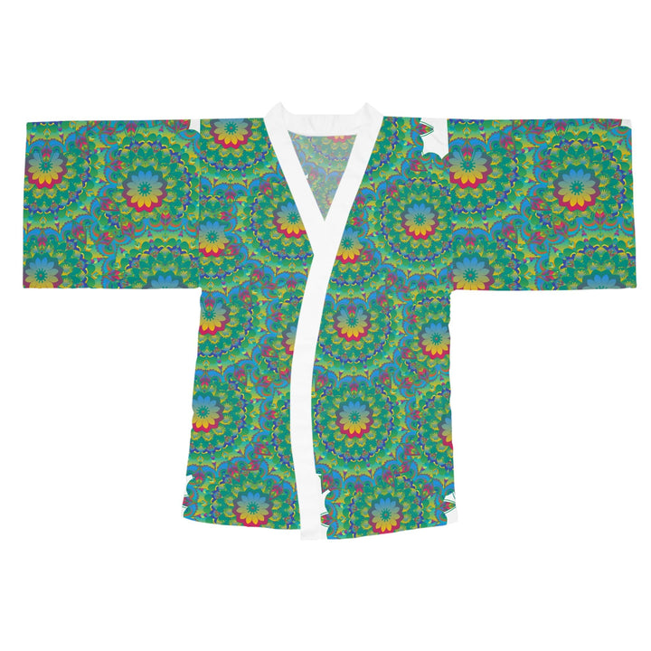 Mandala Kimono Robe - Colorful Floral Art All Over Prints - Blululi