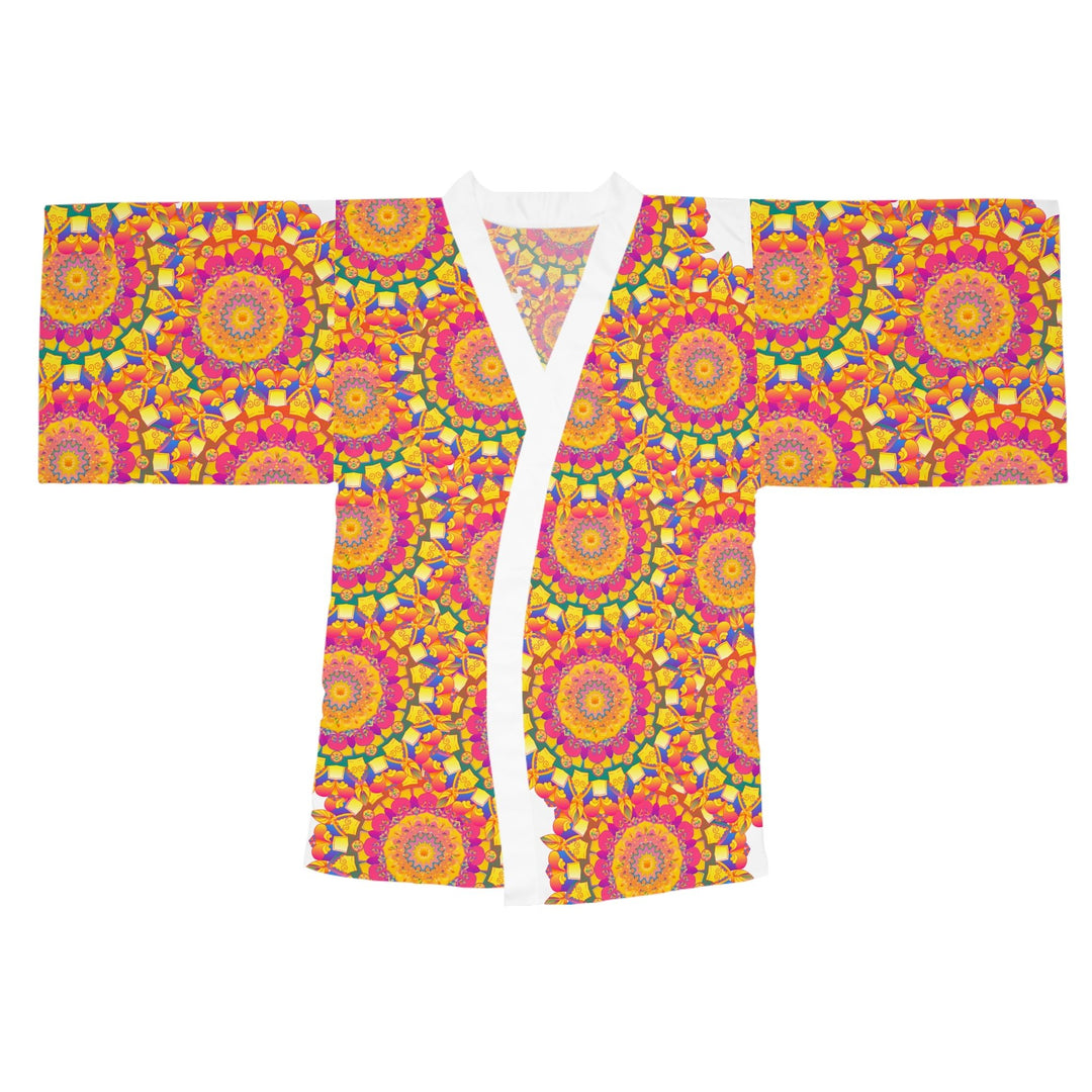 Mandala Kimono Robe - Colorful Floral Art All Over Prints - Blululi