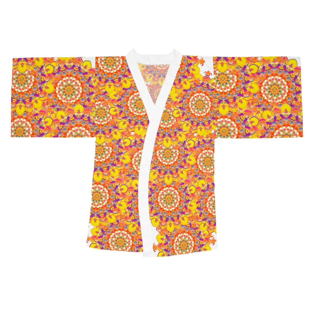 Mandala Kimono Robe - Colorful Floral Art All Over Prints - Blululi